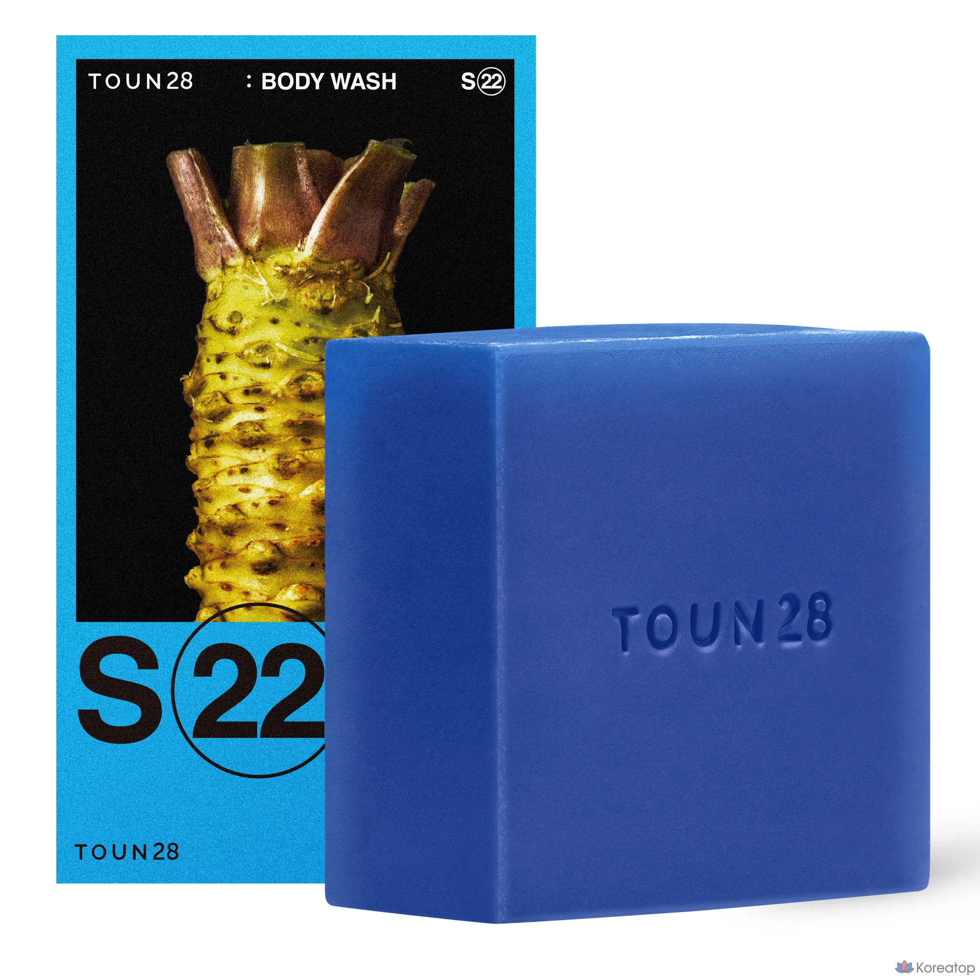 Мыло для тела TOUN28 S22 Body Wash Bar Wasabi Menthol, 100 г, 1 шт.