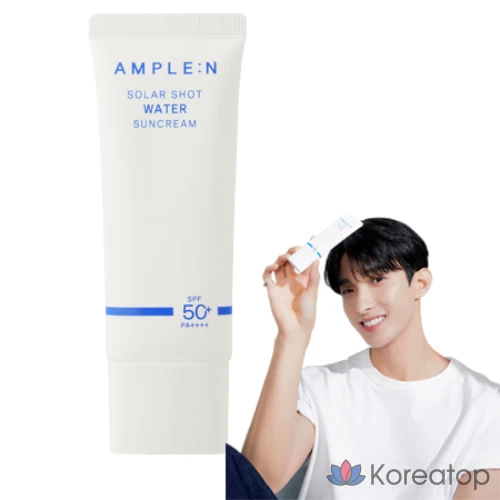 Солнцезащитный крем AMPLE:N Solar Shot Water Sun Cream SPF50+ PA++++, 40 мл, 1 шт.