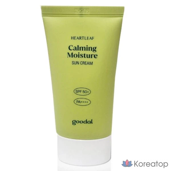 Солнцезащитный крем Goodal Heartleaf Calming Sun Cream SPF50+ PA++++, 50 мл, 1 шт.