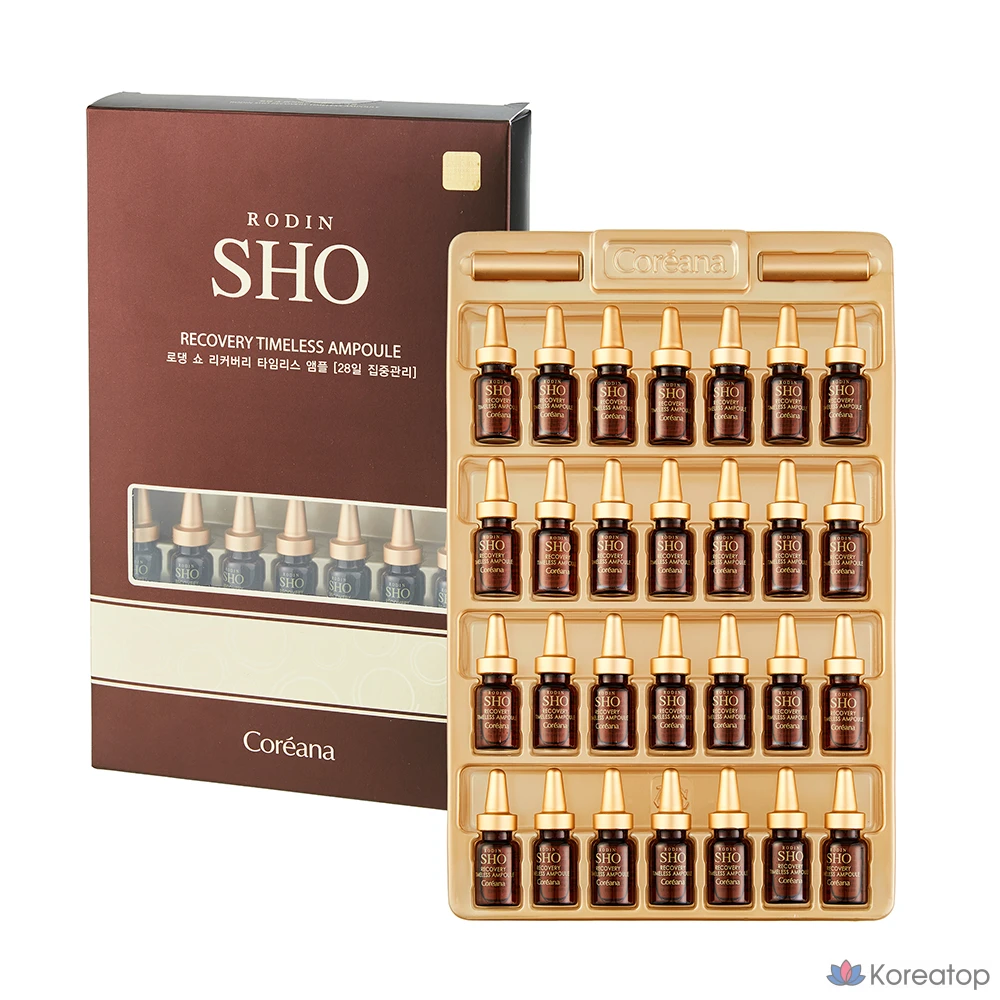 Ампульная сыворотка Coreana Rodin Show Recovery Timeless Ampoule, 2 мл x 28 шт., 56 мл, 1 шт.