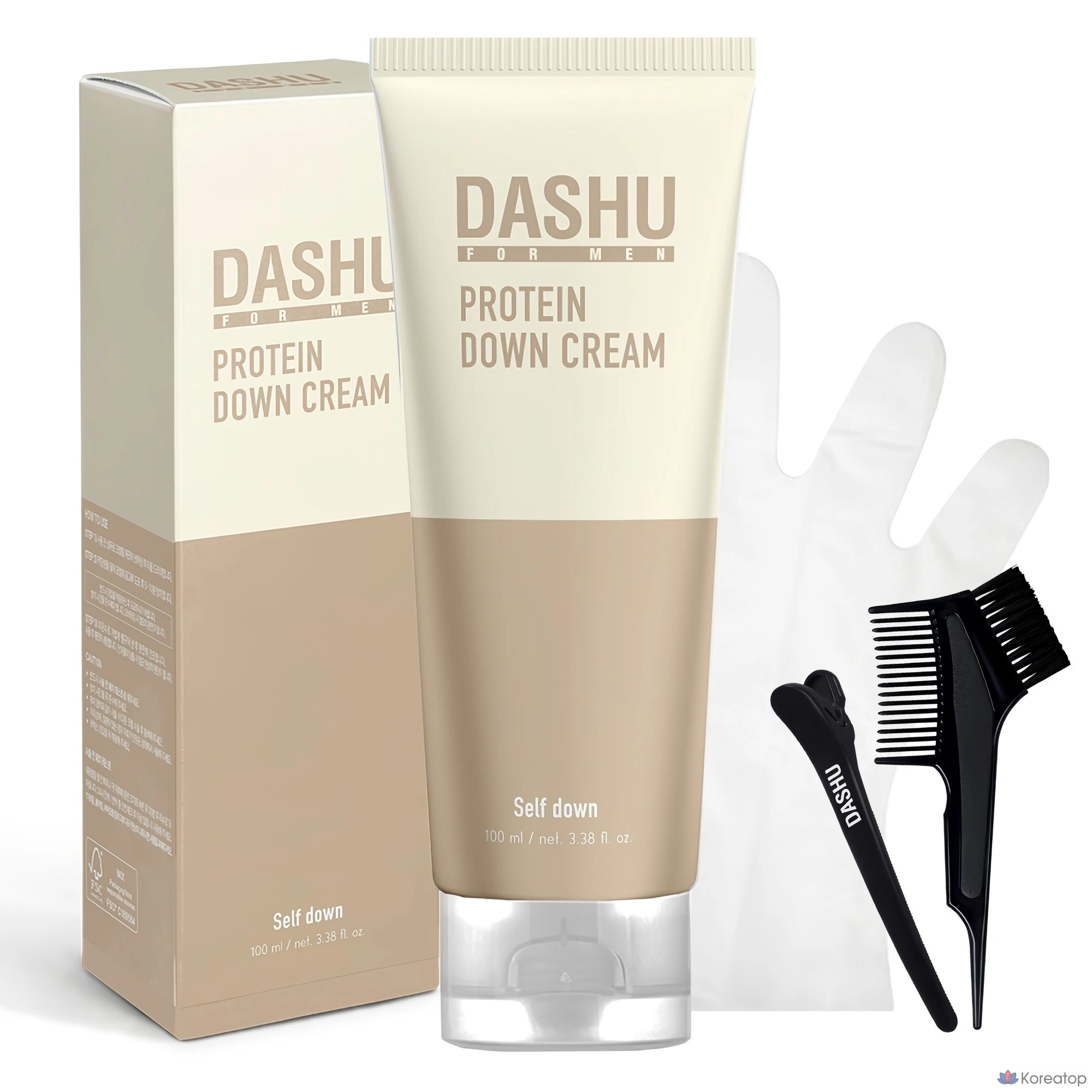 Крем для укладки волос DASHU For Men Protein Down Cream, 100 мл, 1 шт.