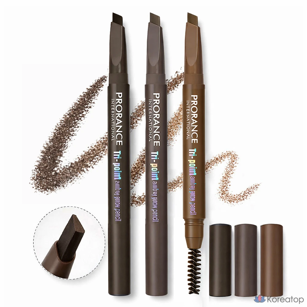 Карандаш для бровей Prorance 3 Point Precision Auto Eyebrow Pencil, оттенок 11 Black, 1 шт.