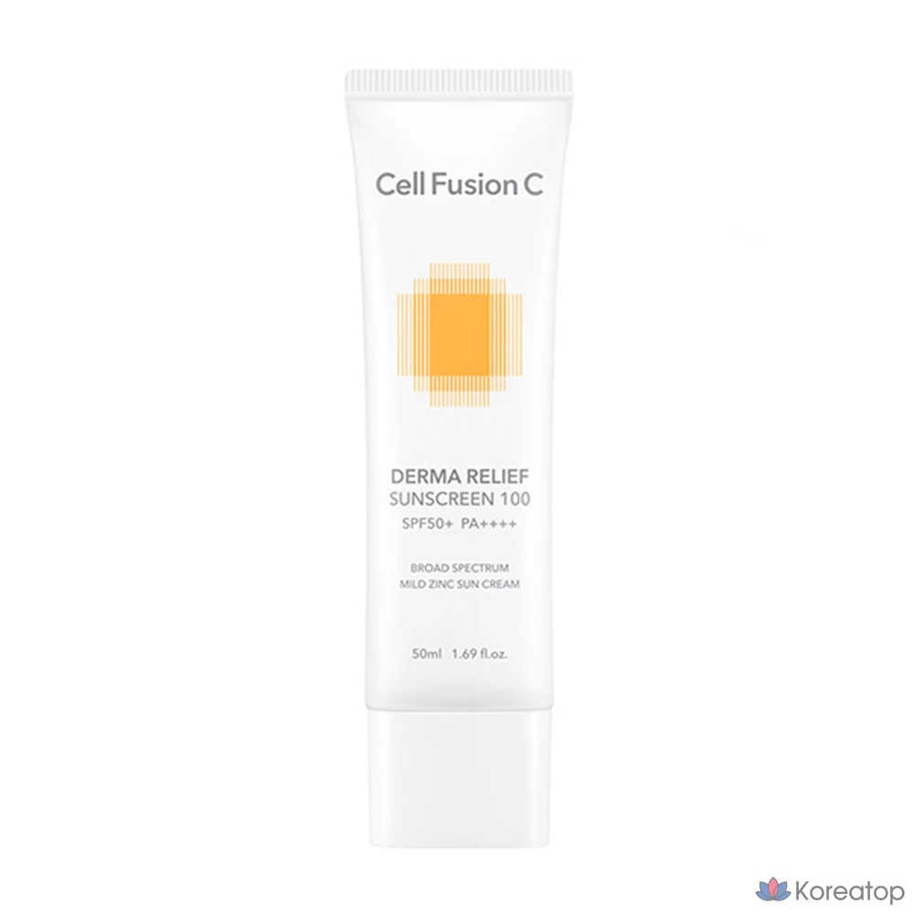 Солнцезащитный крем CELL FUSION C Derma Relief Sunscreen 100 SPF50+ PA++++, 50 мл, 1 шт.