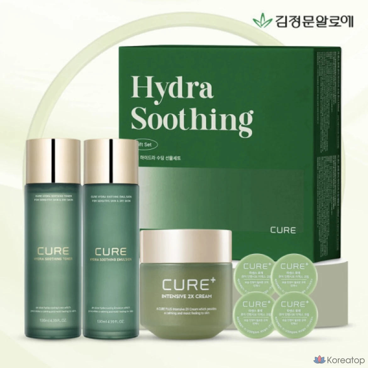 Набор для ухода KIM JEONG MOON Aloe Hydra Soothing Toner Emulsion 2x Cream, 1 шт.