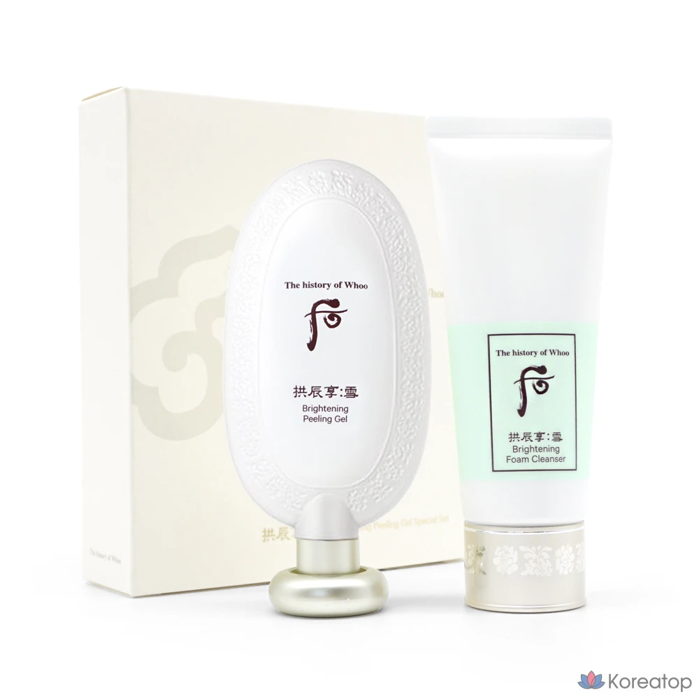 Набор для ухода THE HISTORY OF WHOO Gongjinhyang Seol Clear Gel 100ml + Cleansing Foam 100ml, 1 шт.