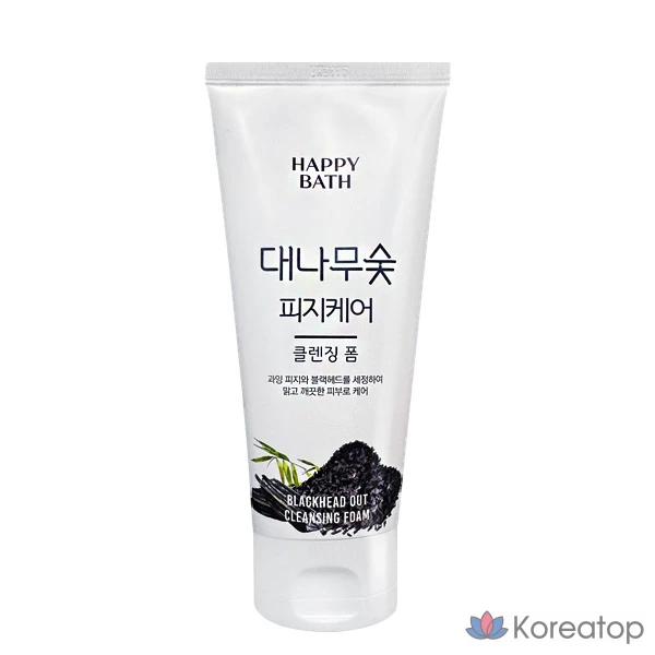 Очищающая пенка Happy Bath Bamboo Charcoal Adsorption Cleansing Foam, 200 г, 1 шт.