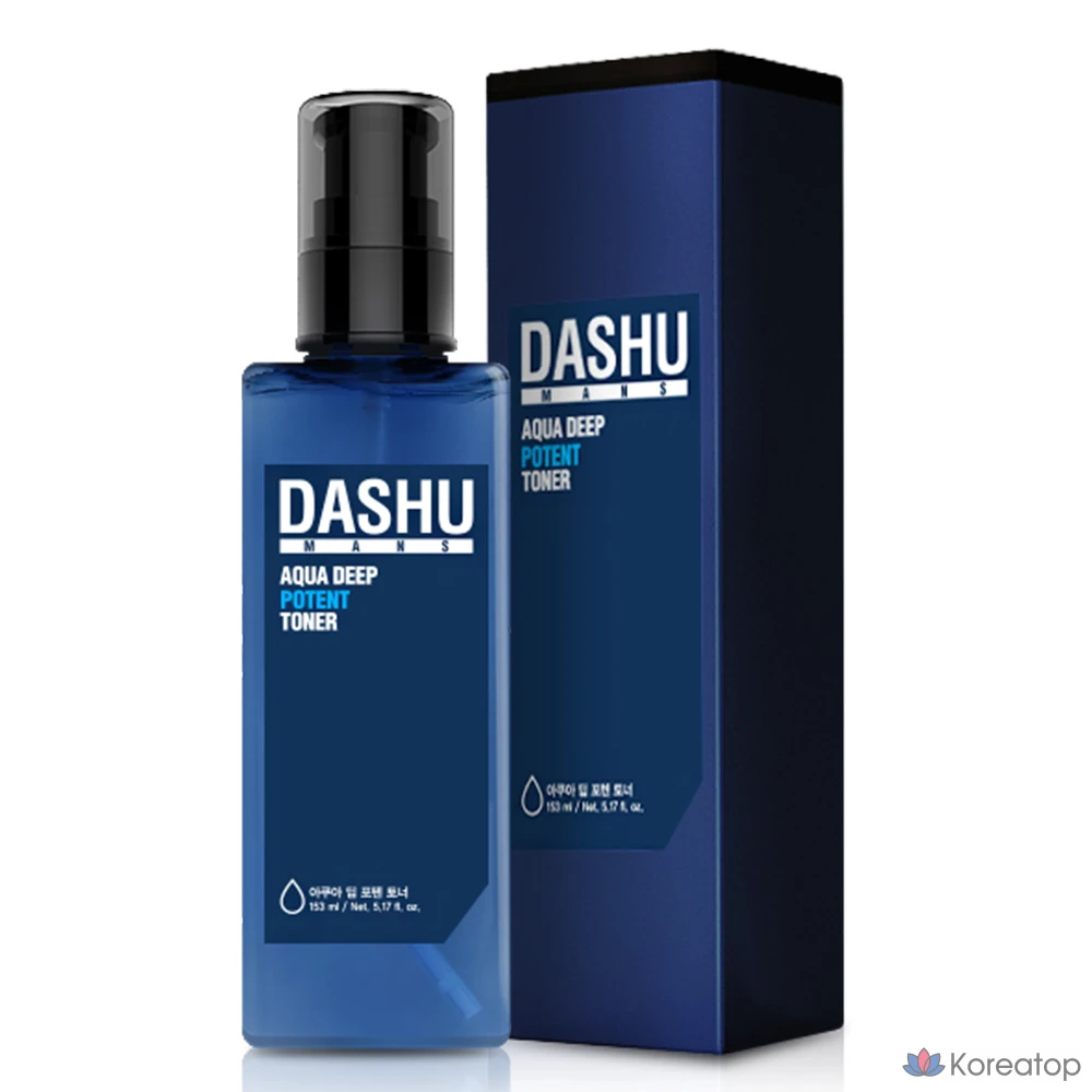 Тонер DASHU Men's Aqua Deep Poten Toner, 153 мл, 1 шт.