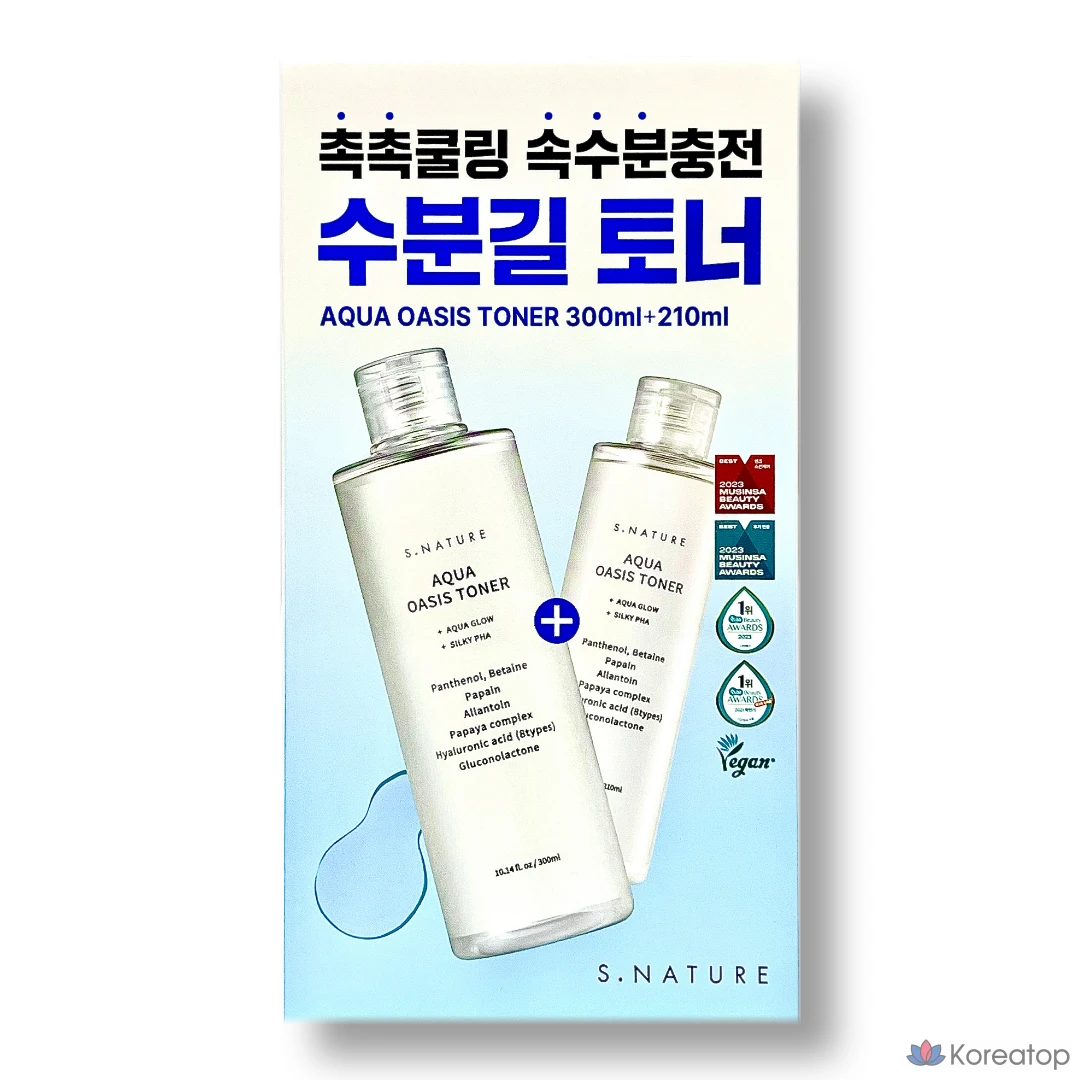 Тонер S.NATURE Aqua Oasis Toner, 510 мл, 1 шт.