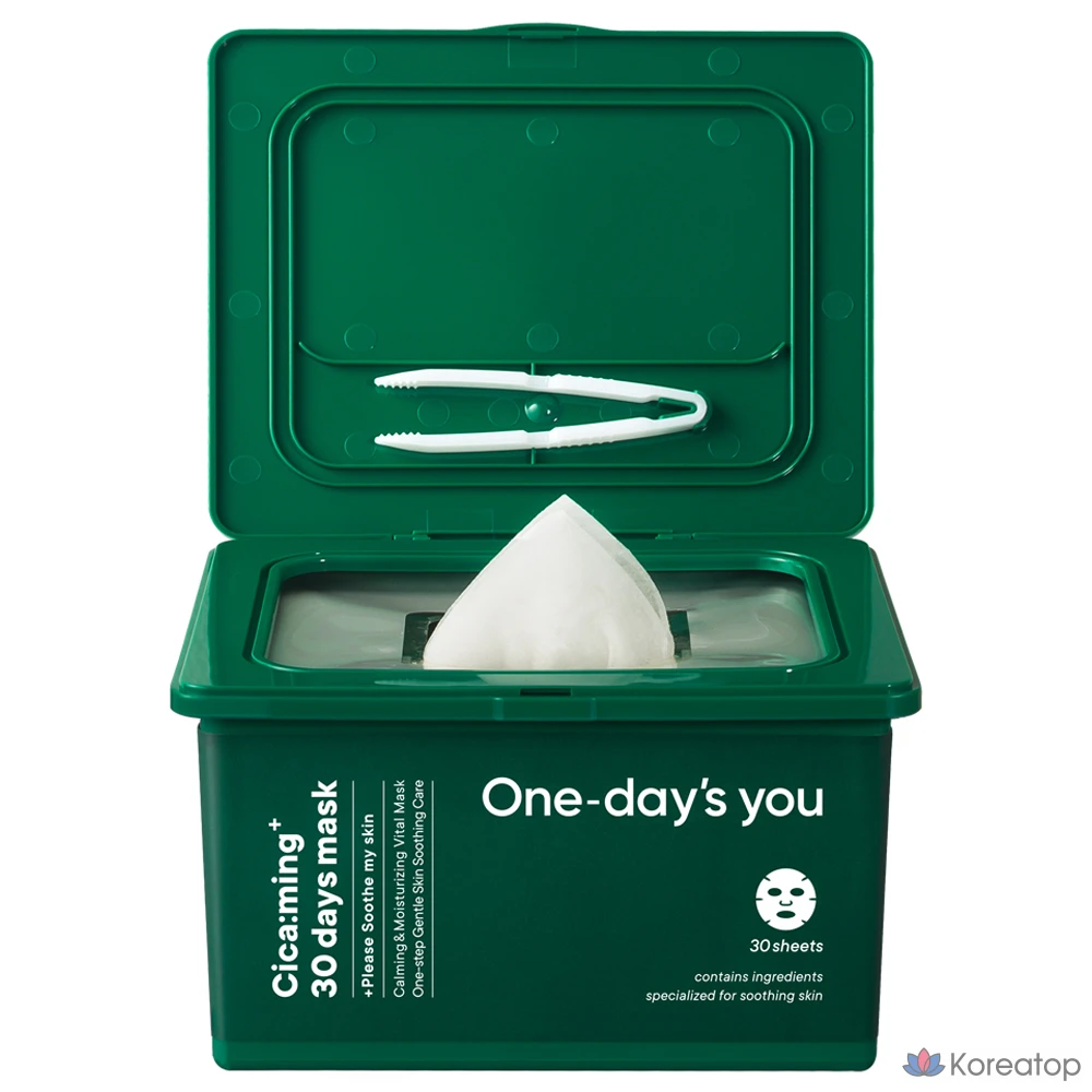 Тканевая маска для лица One-Day's You Cicaming 30 Days Mask, 310 г, 30 шт.