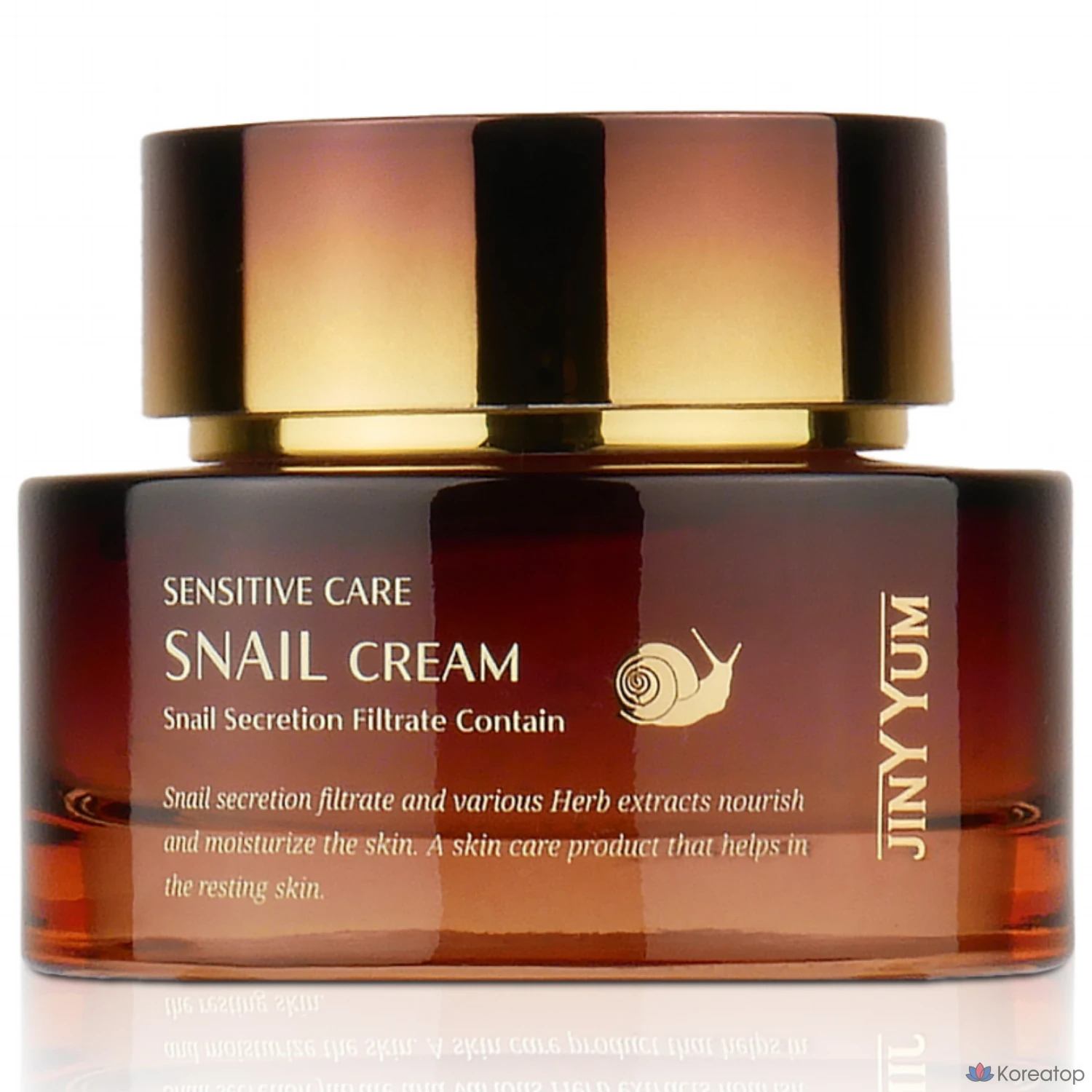 Крем Jant Blanc Geniome Sensitive Care Snail Mucin Moisturizing Whitening Elasticity, 50 г, 1 шт.