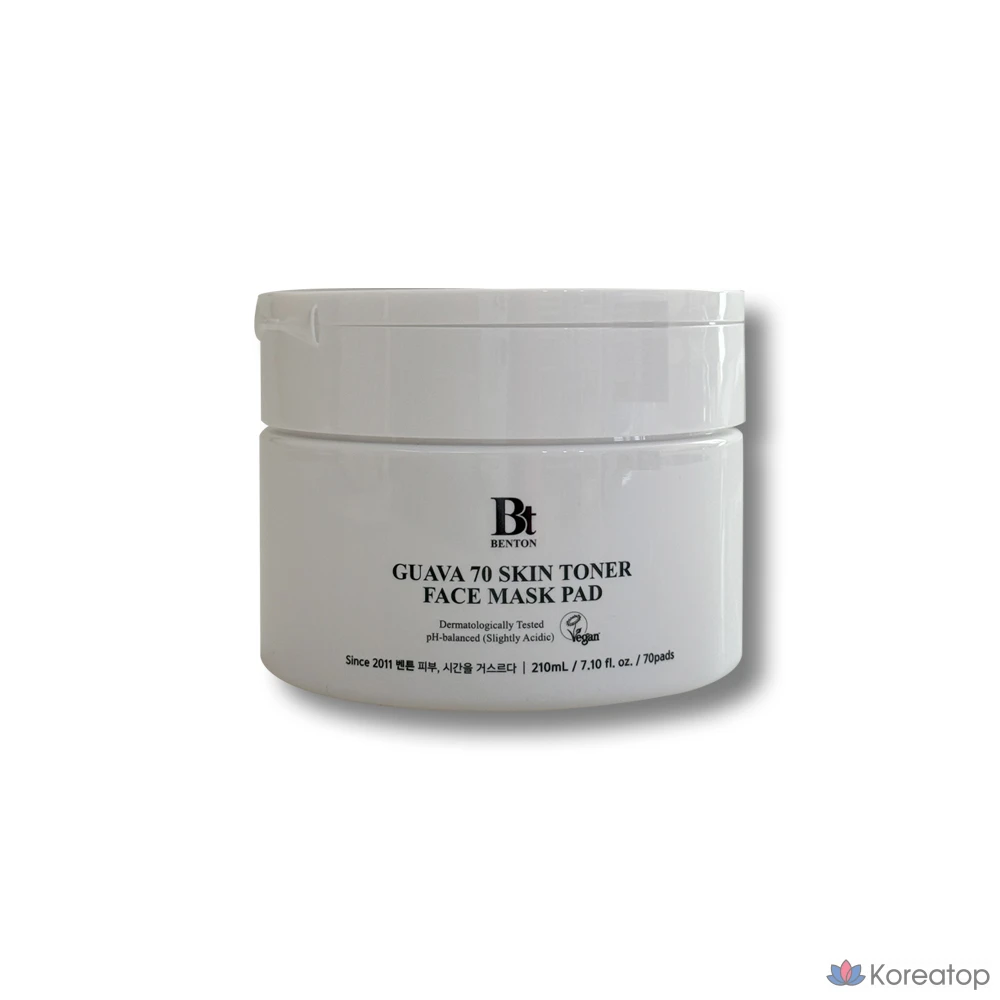 Тонер Benton Guava 70 Skin Toner Pad Pack, 210 мл, 70 шт.