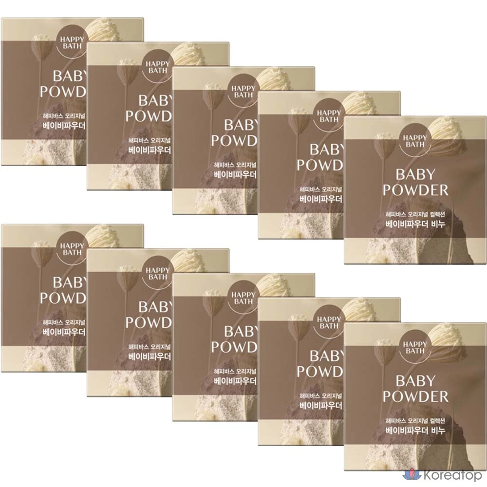 Мыло Happy Bath Really Mild Soap, аромат Baby Powder, 90 г, 10 шт.