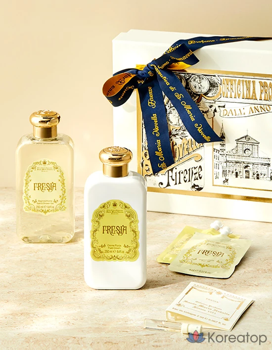 Набор для ухода Santa Maria Novella Freesia Body Wash &amp; Body Lotion Gift Set (Body Wash 250 мл + Body Lotion 250 мл + 3 миниатюры Freesia), 1 шт.