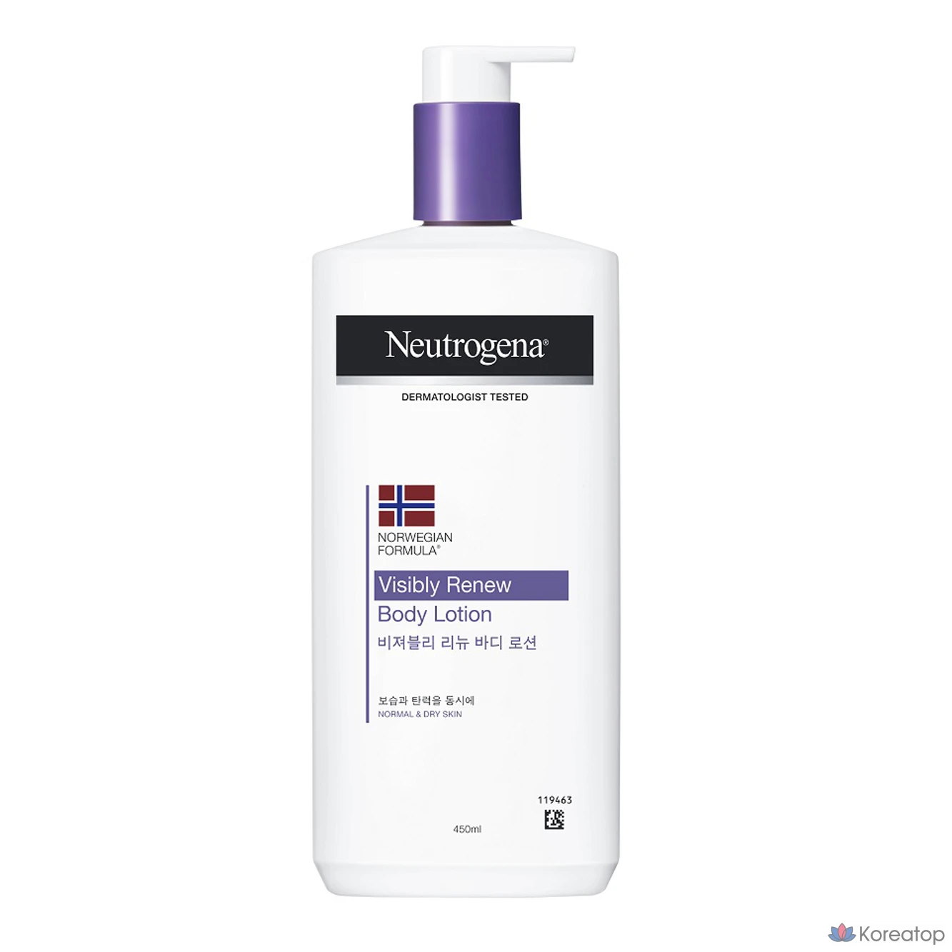 Лосьон для тела Neutrogena Norwegian Formula Visibly Renew Elasticity Boosting Body Lotion, 450 мл, 1 шт.