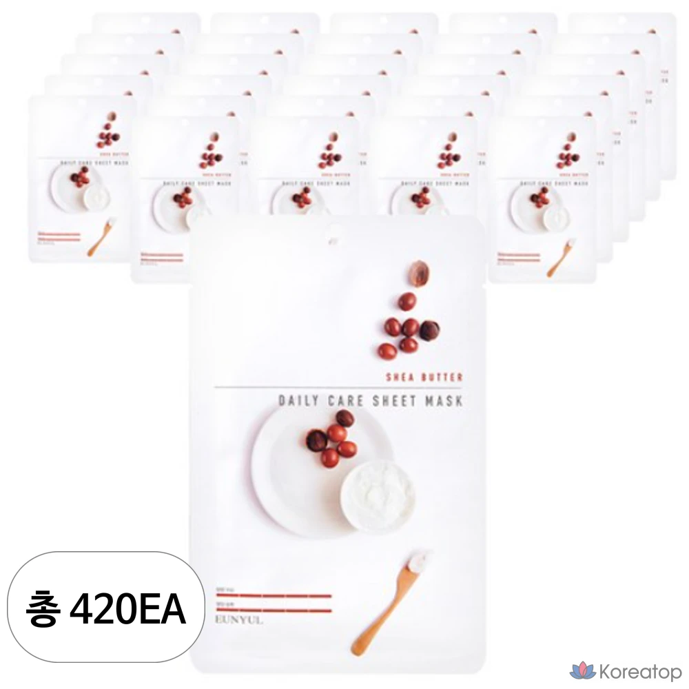Тканевая маска для лица Eunyul Shea Butter Daily Care Sheet Mask, 420 шт.