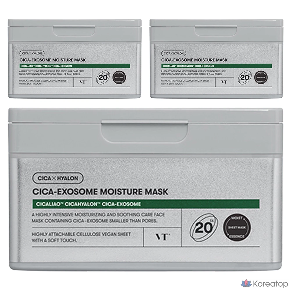 Тканевая маска для лица VT Cosmetics Cica Exosome Moisture Mask, 60 шт.