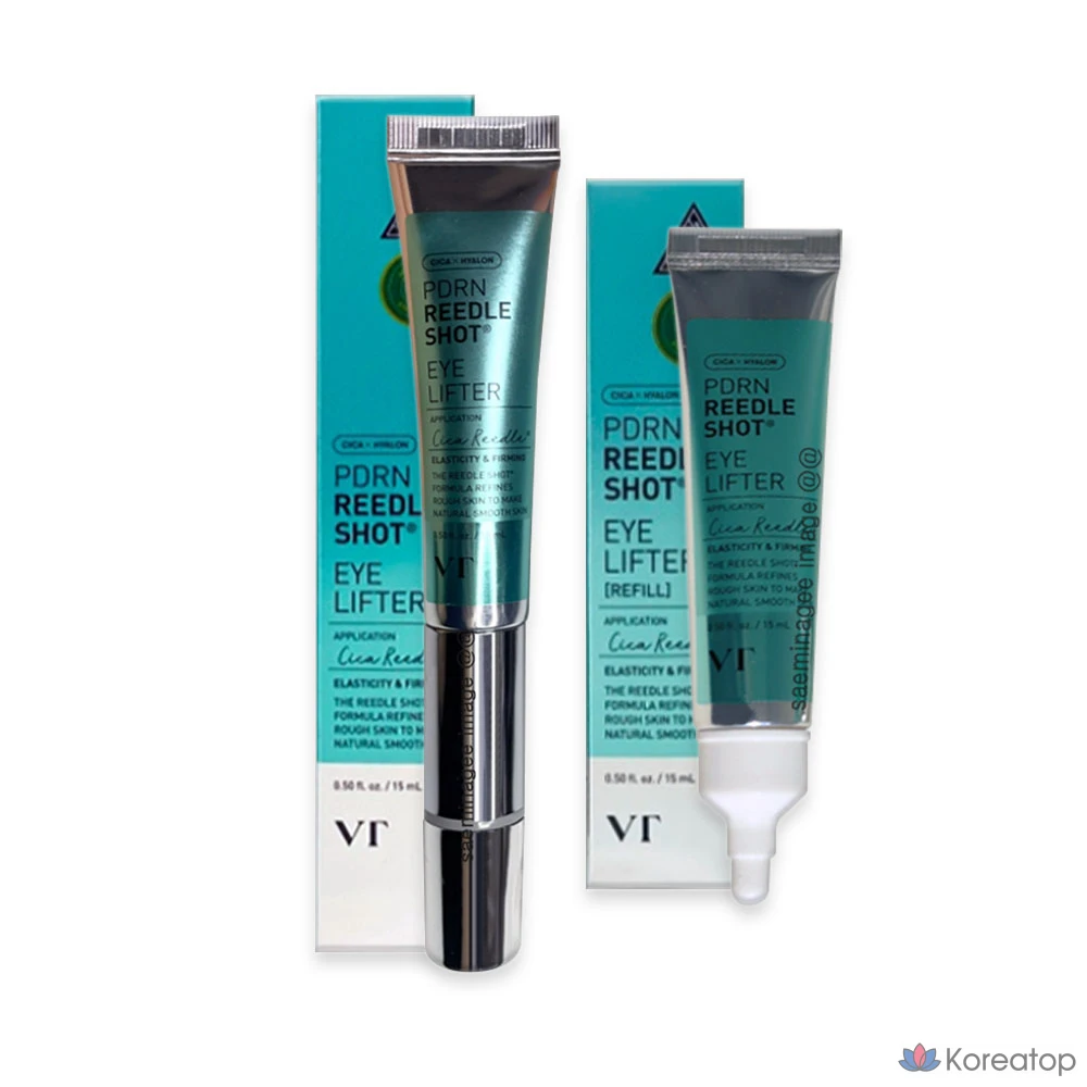 Крем для глаз VT Cosmetics PDRN Reedle Shot Vibration Eye Lifter, 15 мл + 15 мл (рефилл), 1 шт.