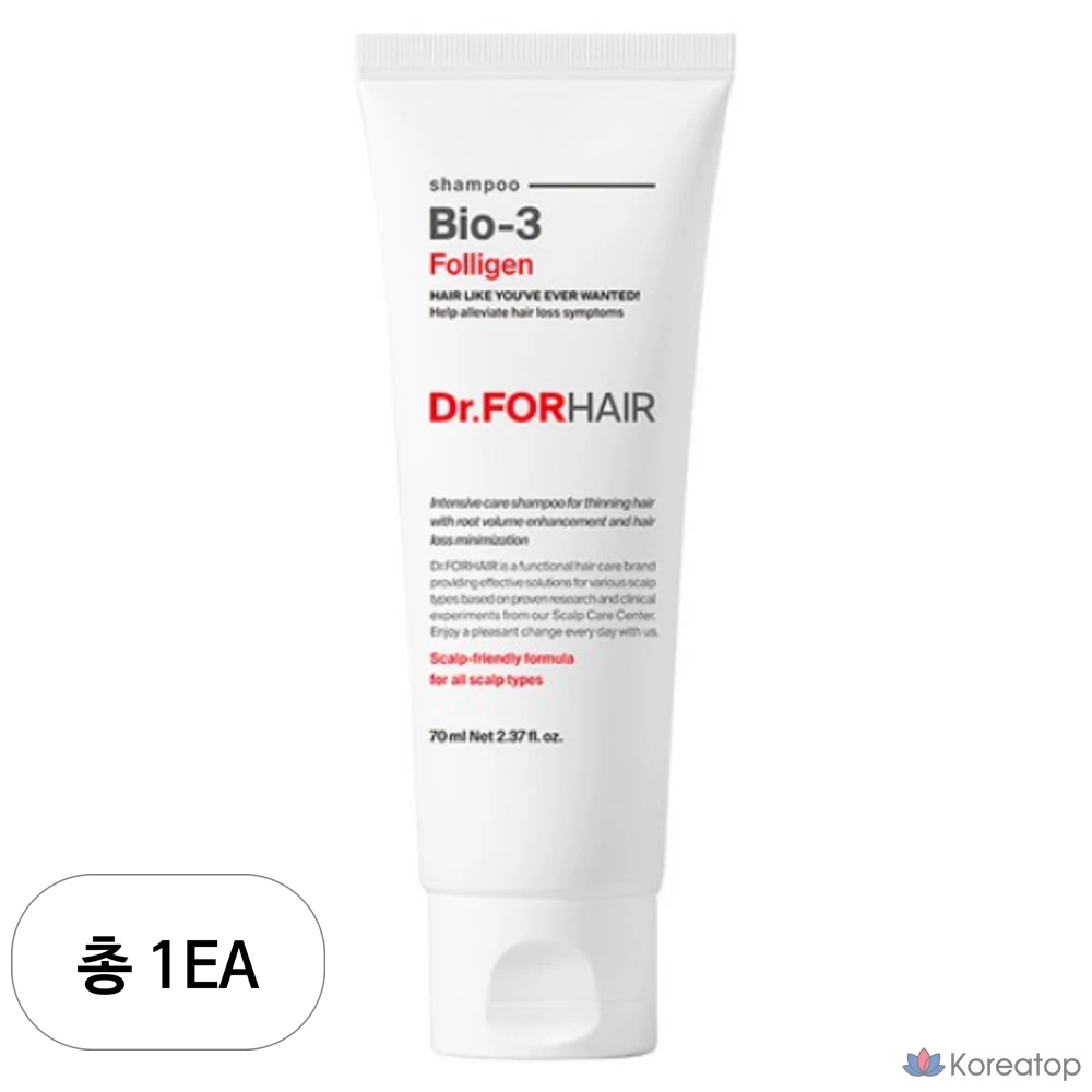 Шампунь Dr. Forhair Foligen Bio 3, 70 мл, 1 шт.