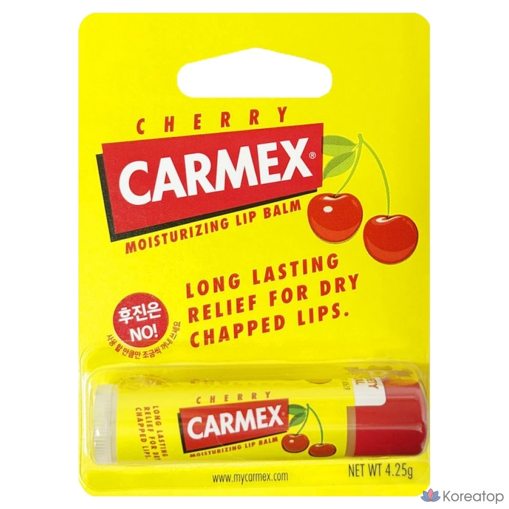 Бальзам для губ Carmex Moisturizing Lip Balm Stick, оттенок Cherry, 4.25 г, 1 шт.