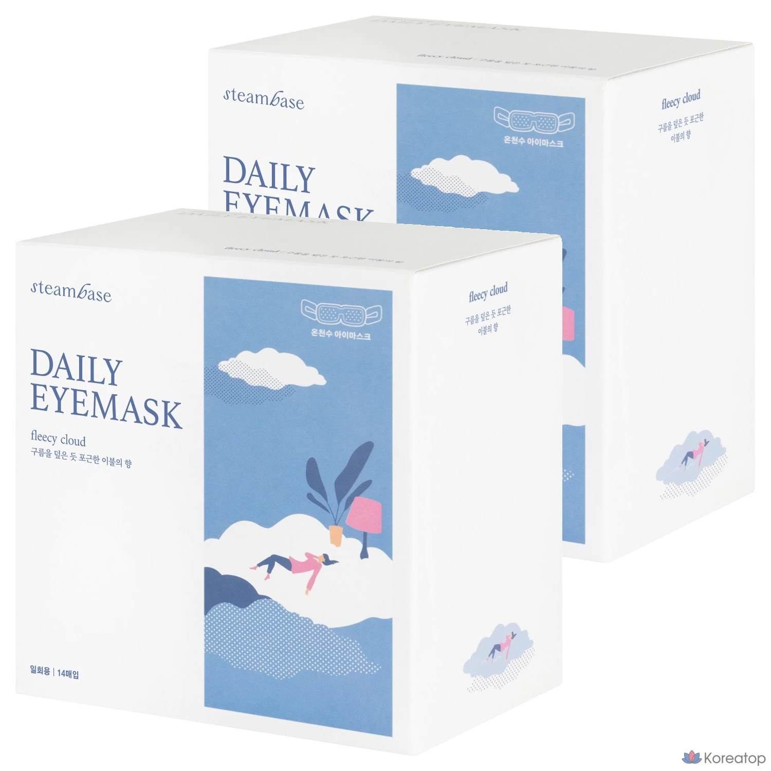 Тканевая маска для глаз Steambase Daily Eye Mask Cloud Blanket Scent, 28 шт.