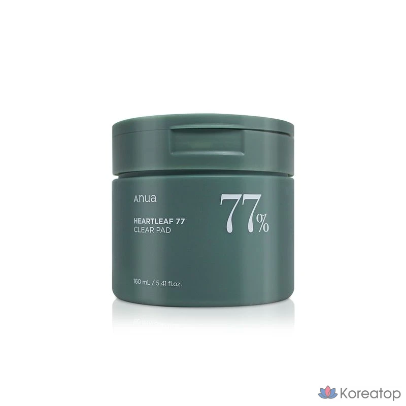 Тканевая маска для лица Anua Heartleaf 77 Clear Pad, 160 мл, 70 шт.