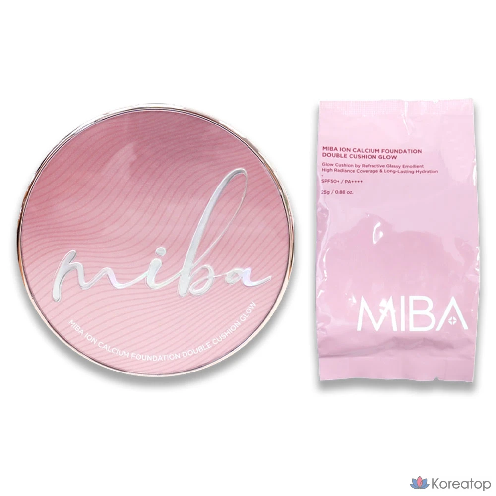 Кушон MIBA Big Cushion Season 3 Foundation Double Cushion Glow, оттенок 23, 25 г, 2 шт.
