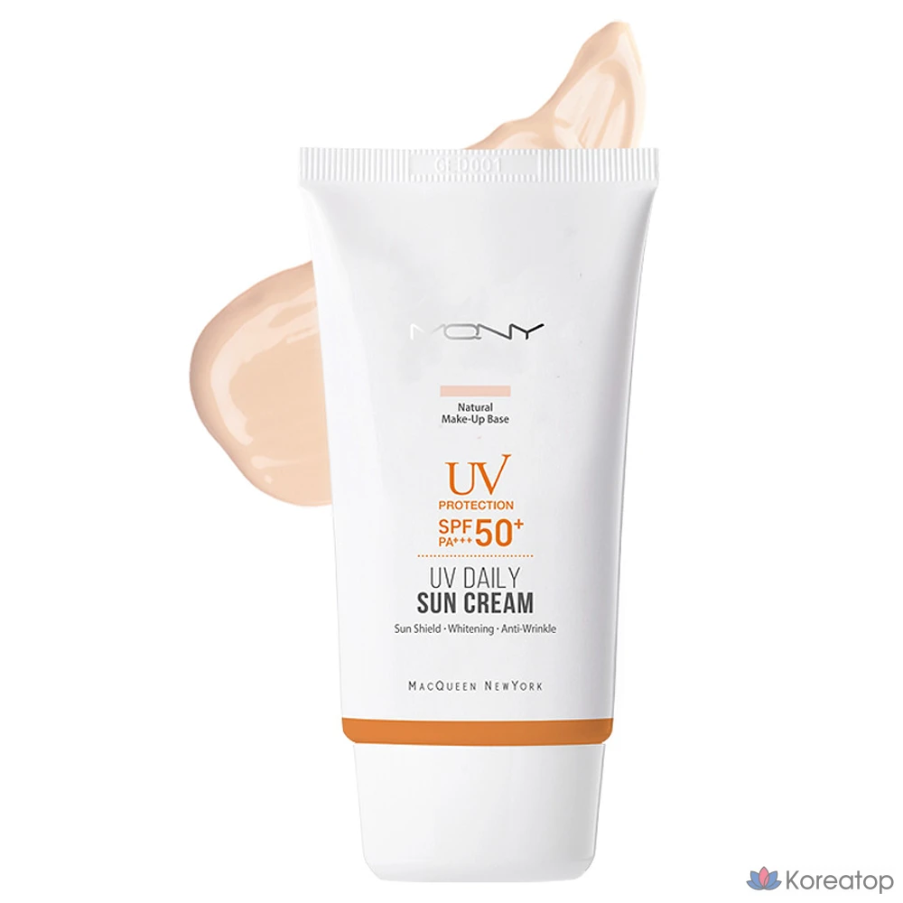 Солнцезащитный крем Mqny UV Daily Sun Cream SPF50+ PA+++, 50 г, 1 шт.