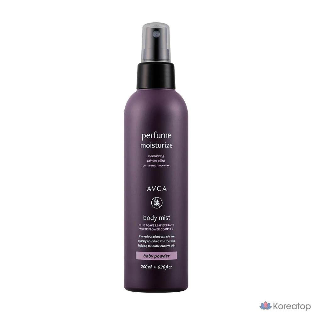 Парфюмированный мист для тела AVCA Perfume Body Mist Baby Powder, 200 мл, 1 шт.