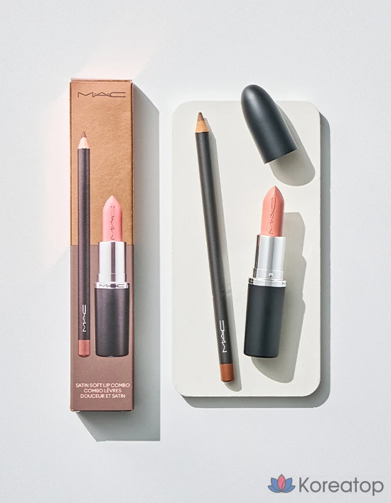 Набор для губ Mac In Sepia Collection Satin Soft Lip Combo (Satin Lipstick Cream Cup + Lip Pencil Cork), 2 шт.