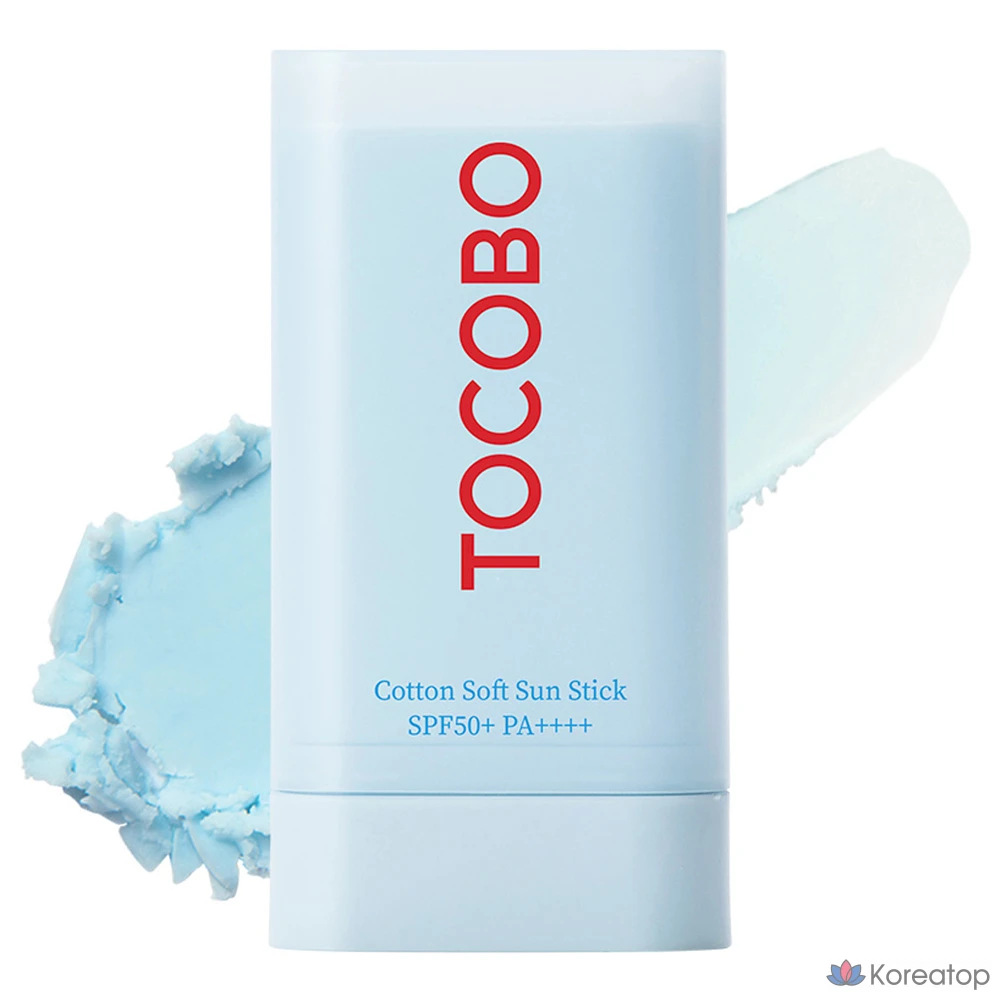 Солнцезащитный стик Tocobo Cotton Soft Sun Stick SPF50+ PA++++, 19 г, 1 шт.