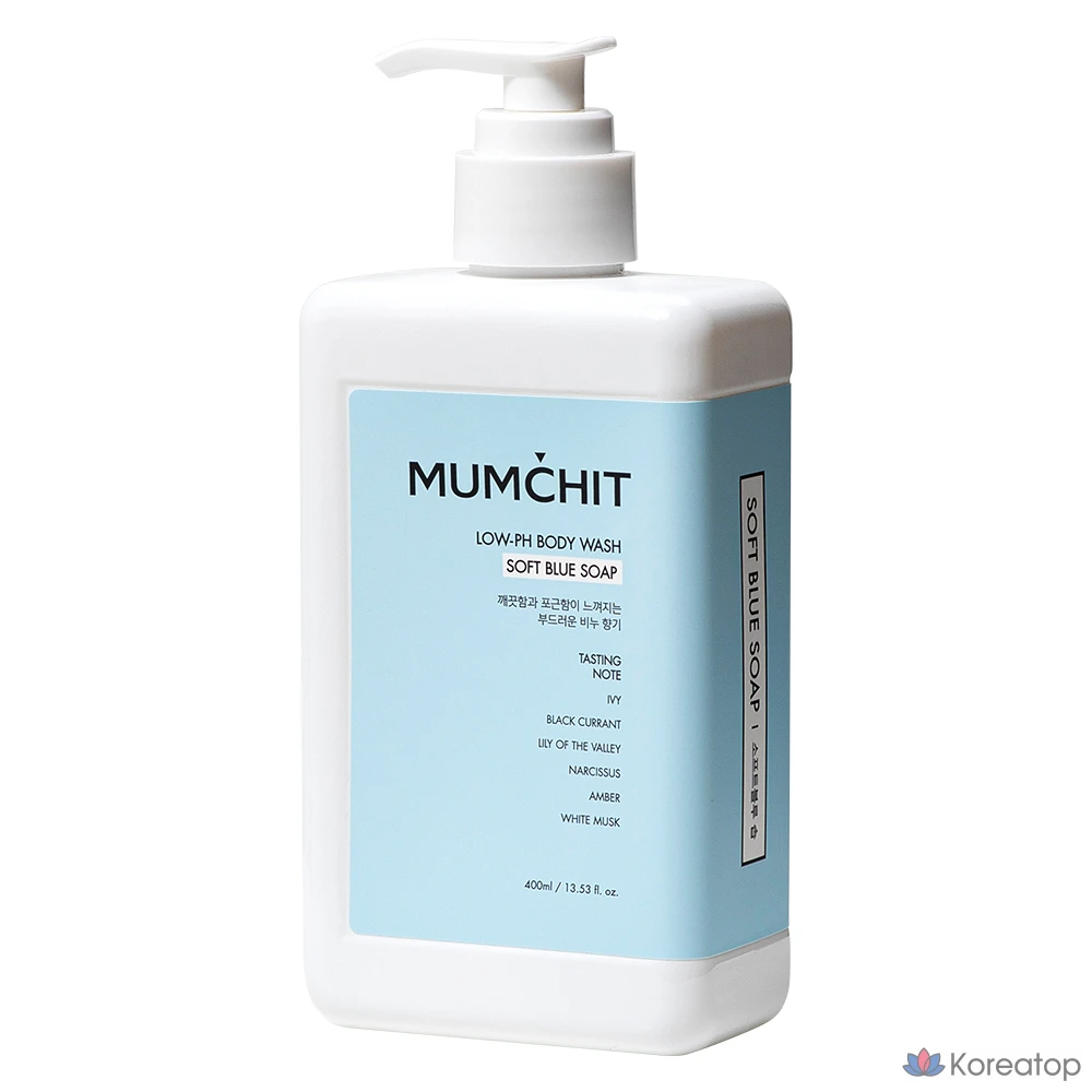 Гель для душа MUMCHIT Mild Acid Body Wash Soft Blue Soap, 400 мл, 1 шт.
