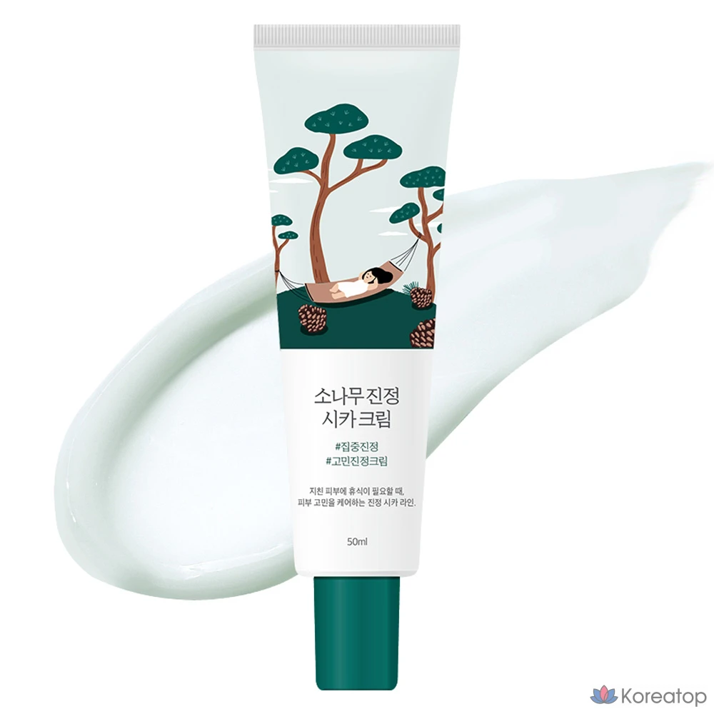 Крем для лица Round Lab Pine Calming Cica Cream, 50 мл, 1 шт.