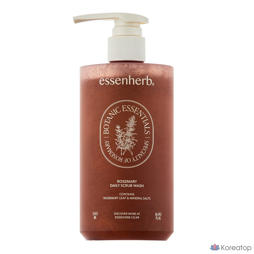 Скраб для тела EssenHerb Rosemary Daily Scrub Wash, 500 мл, 1 шт.