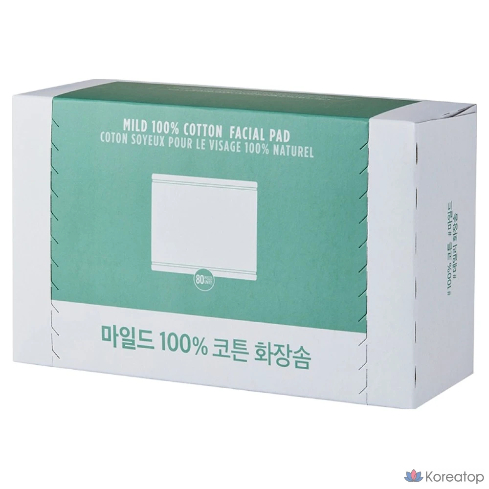 Ватные диски The Face Shop Daily Mild 100% Cotton, 80 шт.