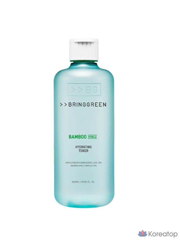 Тонер Bring Green Bamboo Hyaluronic Moisture Toner, 500 мл, 1 шт.