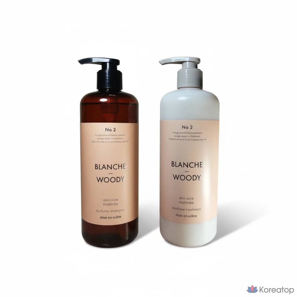 Шампунь и кондиционер Mise en Scene Martini Skin Care Perfume Shampoo + Treatment Blanche & Woody, 900 мл, 1 шт.