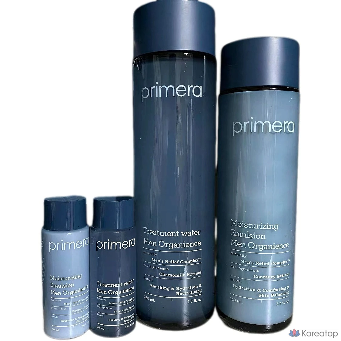Набор для ухода PRIMERA Men Organience 2-piece Set (Toner + Emulsion), 230 мл + 160 мл, 1 шт.
