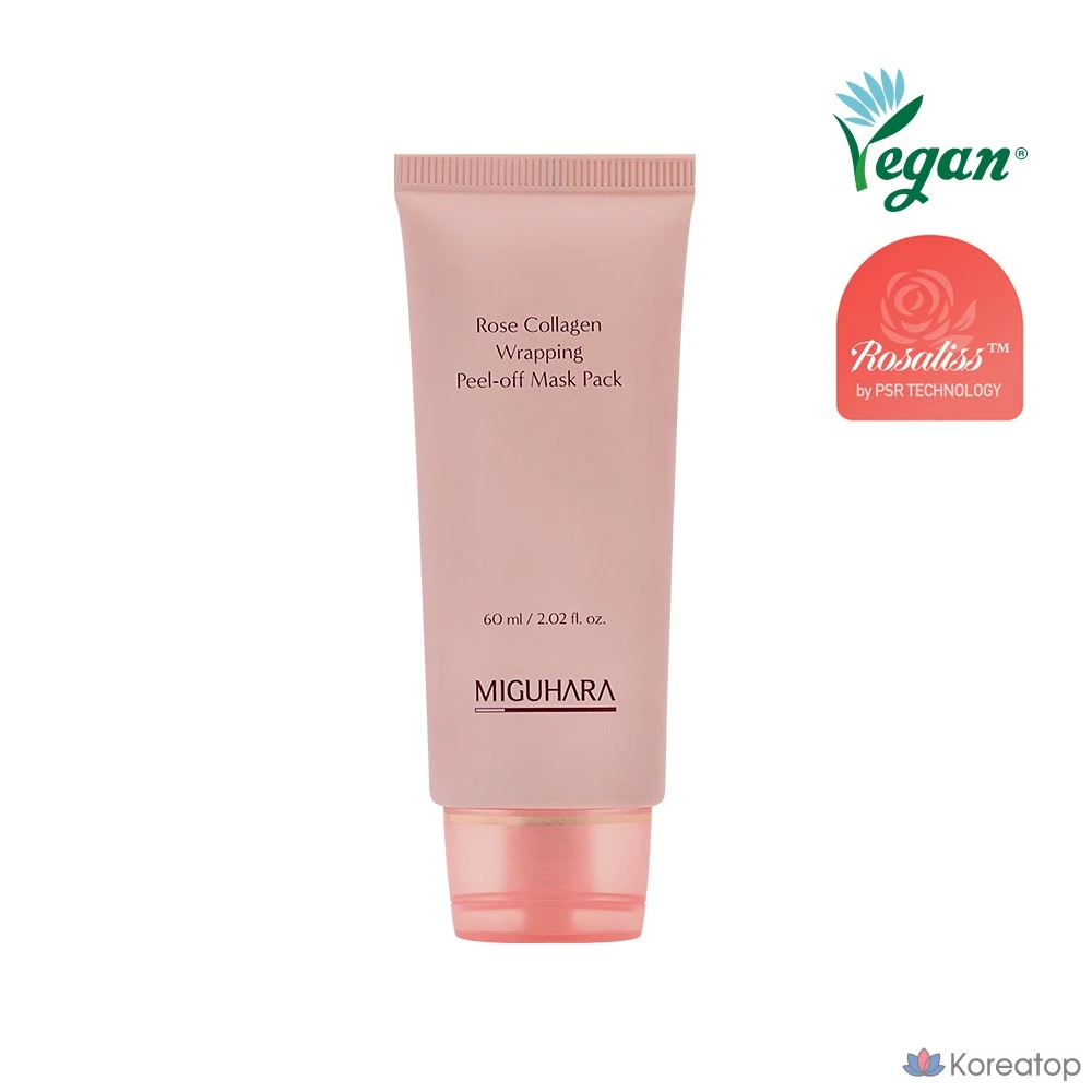 Пилинг Miguhara Rose Collagen Wrapping Peel Off Mask, 60 мл, 1 шт.