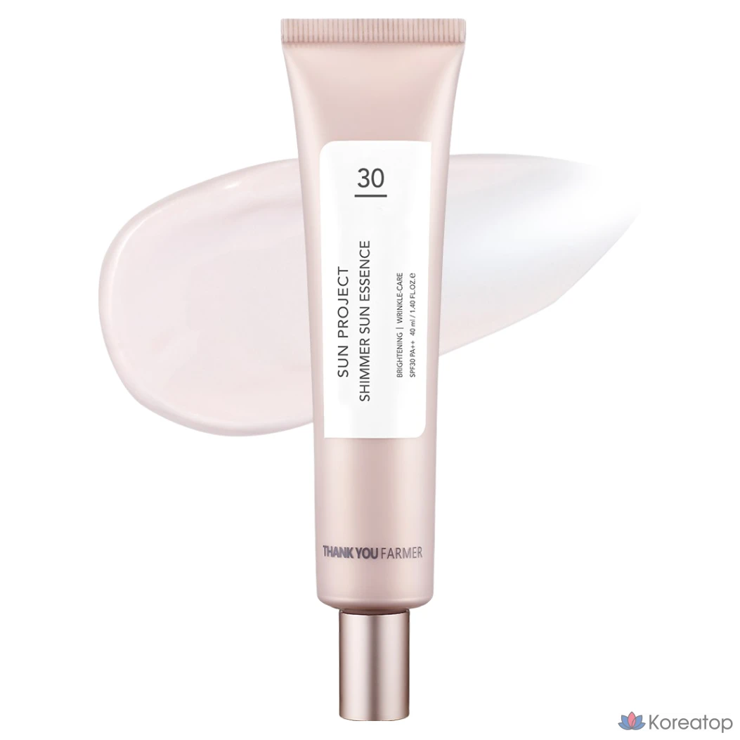 Солнцезащитный крем-эссенция Thank You Farmer Sun Project Shimmer Sun Essence, 40 мл, 1 шт.