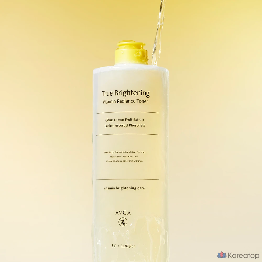 Тонер AVCA True Brightening Vitamin Glow Toner, 1 л, 1 шт.