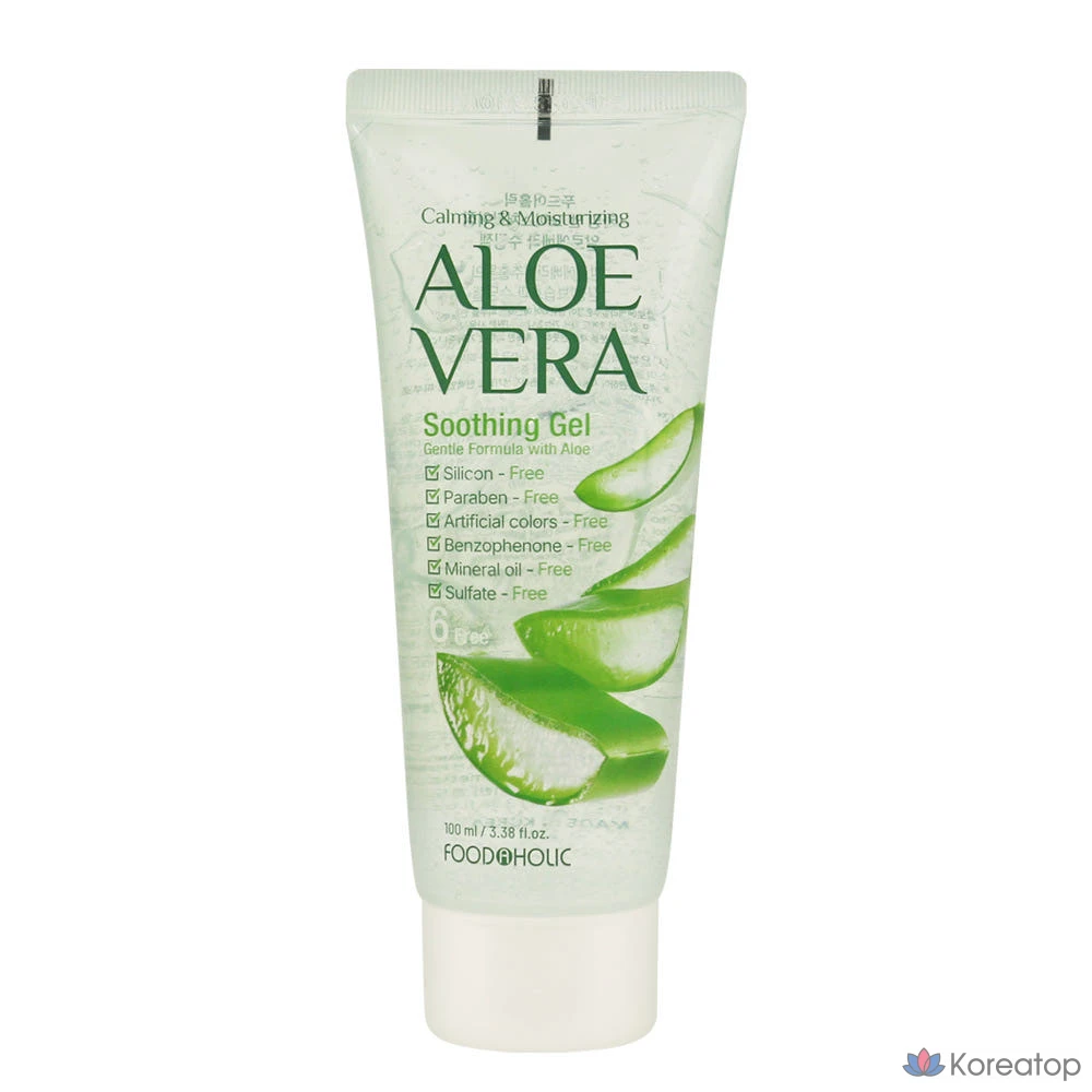 Гель для лица FoodaHolic Aloe Vera Soothing Gel, 100 мл, 1 шт.