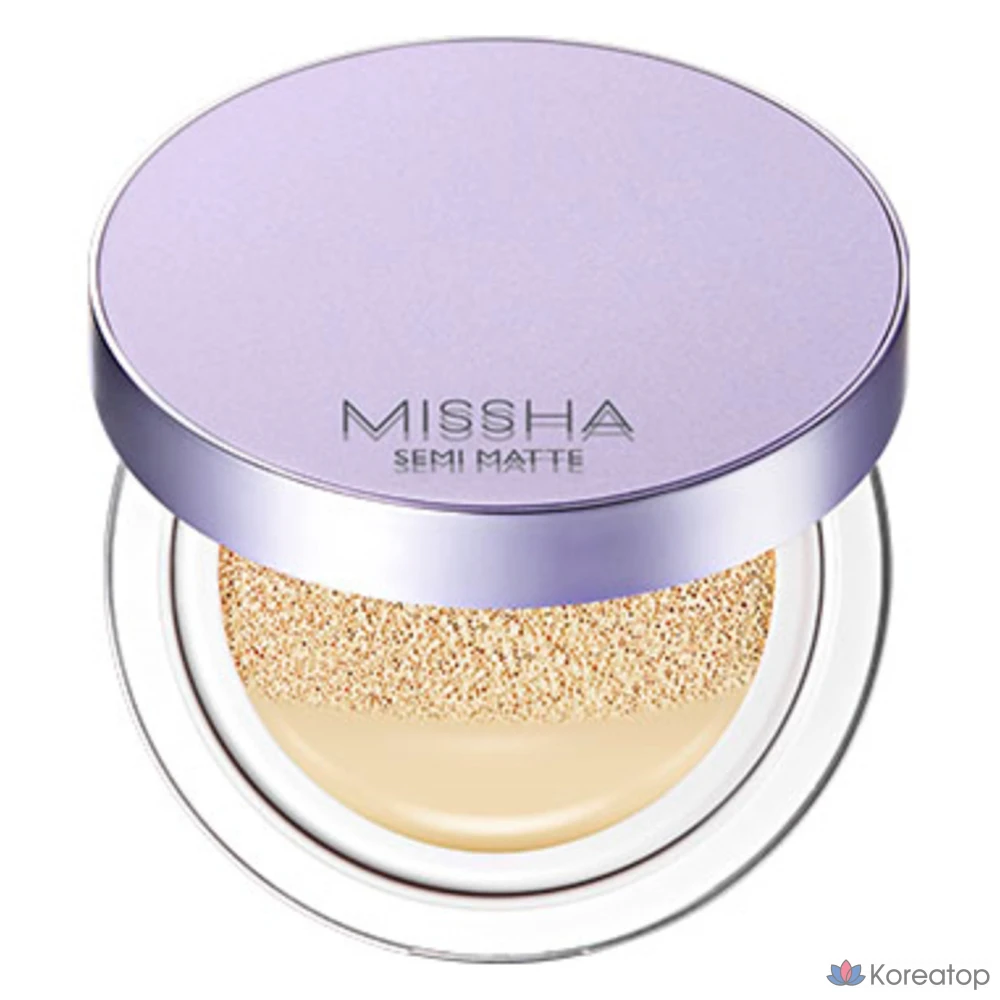 Кушон Missha Layering Fit Cushion Foundation Semi Matte, оттенок 21 Vanilla, 14 г, 1 шт.