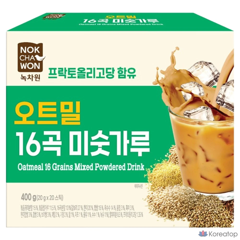 Порошок для напитка Nokchawon Oatmeal 16 Grain Misugaru, 20 г, 20 шт.