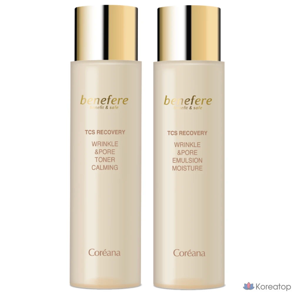 Набор для ухода Coreana Benefere Wrinkle &amp; Pore Skin + Lotion, 1 шт.