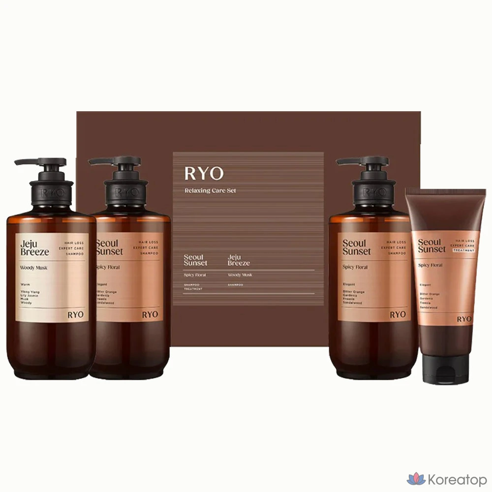 Набор для ухода Ryo Relaxing Care Seoul Sunset Jeju Breeze Set, 1 шт.