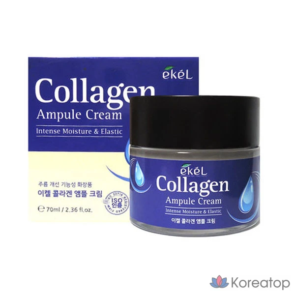 Крем с коллагеном Ekel Collagen Ampoule Cream, 70 мл, 1 шт.