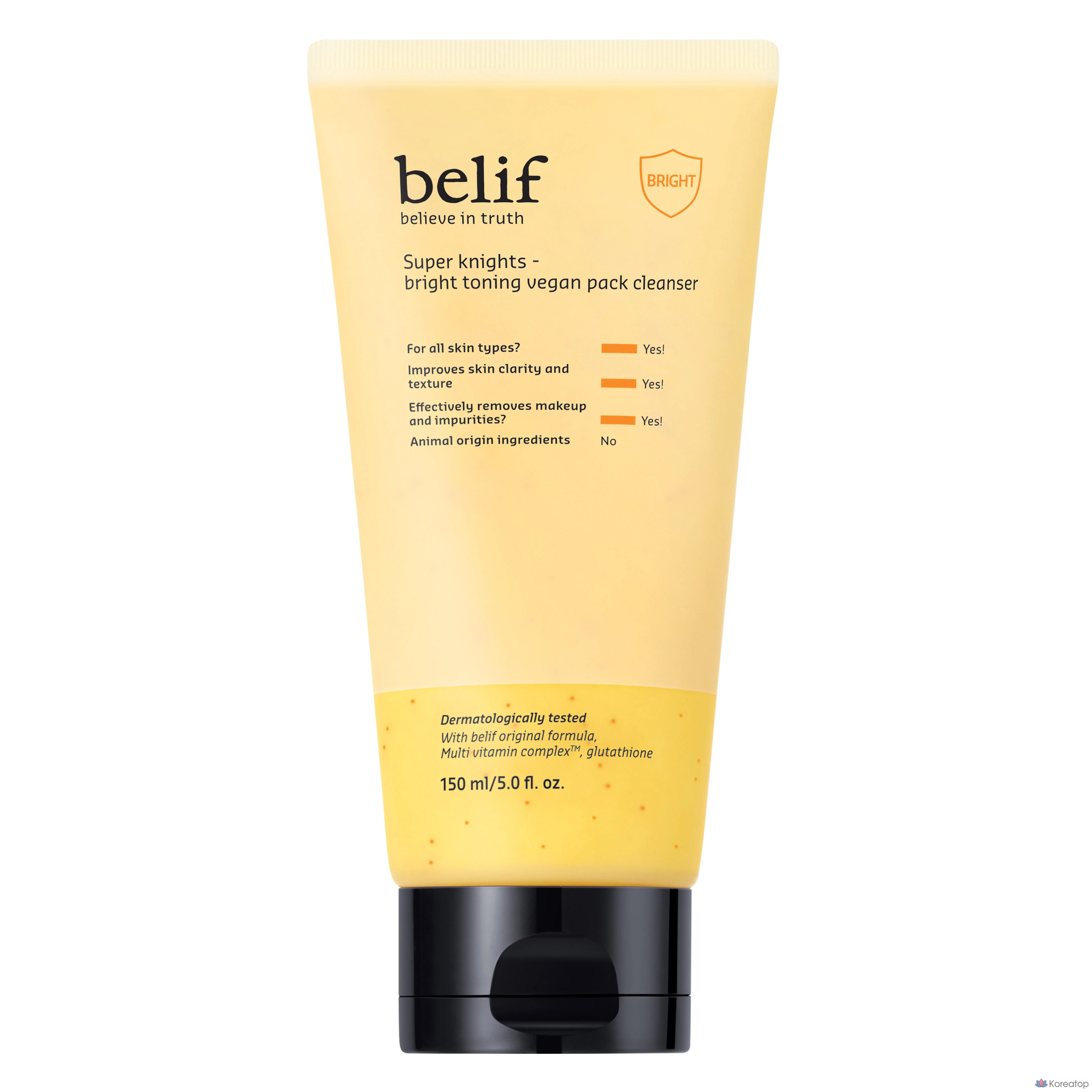 Пенка для умывания Belif Super Knights Bright Toning Vegan Pad Cleanser, 150 мл, 1 шт.