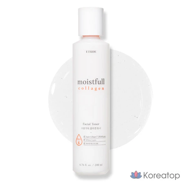 Тонер Etude House Moistfull Collagen Toner 19AD, 200 мл, 1 шт.
