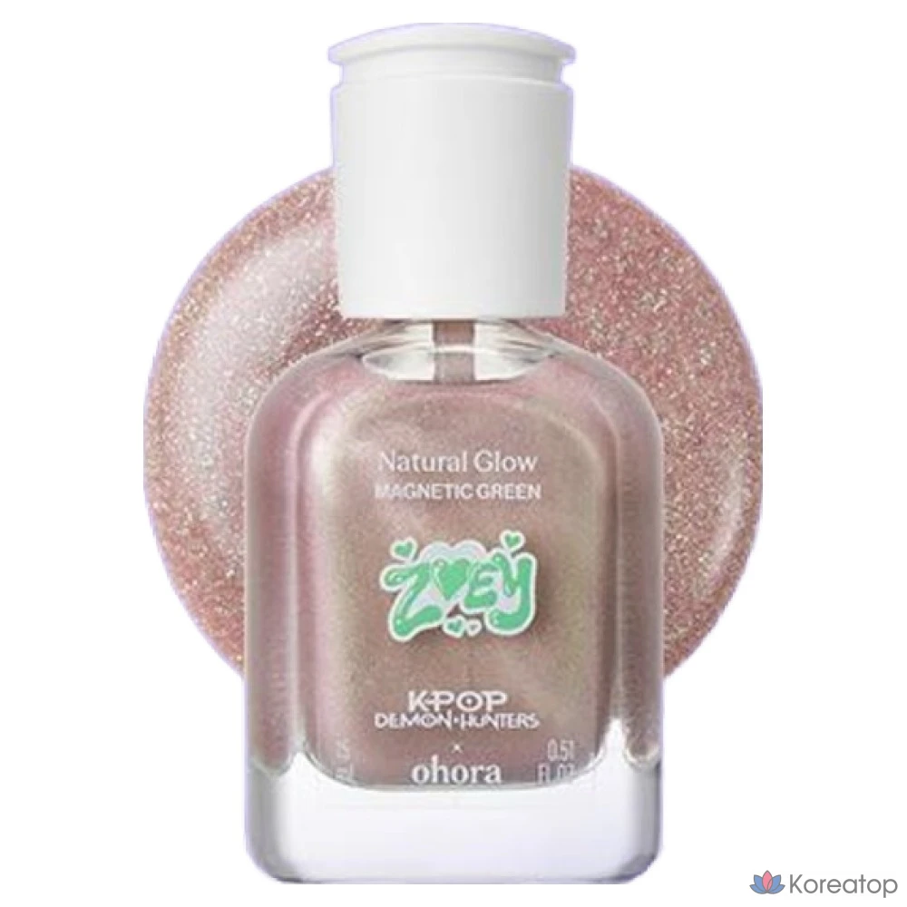 Укрепляющее средство для ногтей Ohora Magnetic Green, 15 мл, 1 шт.