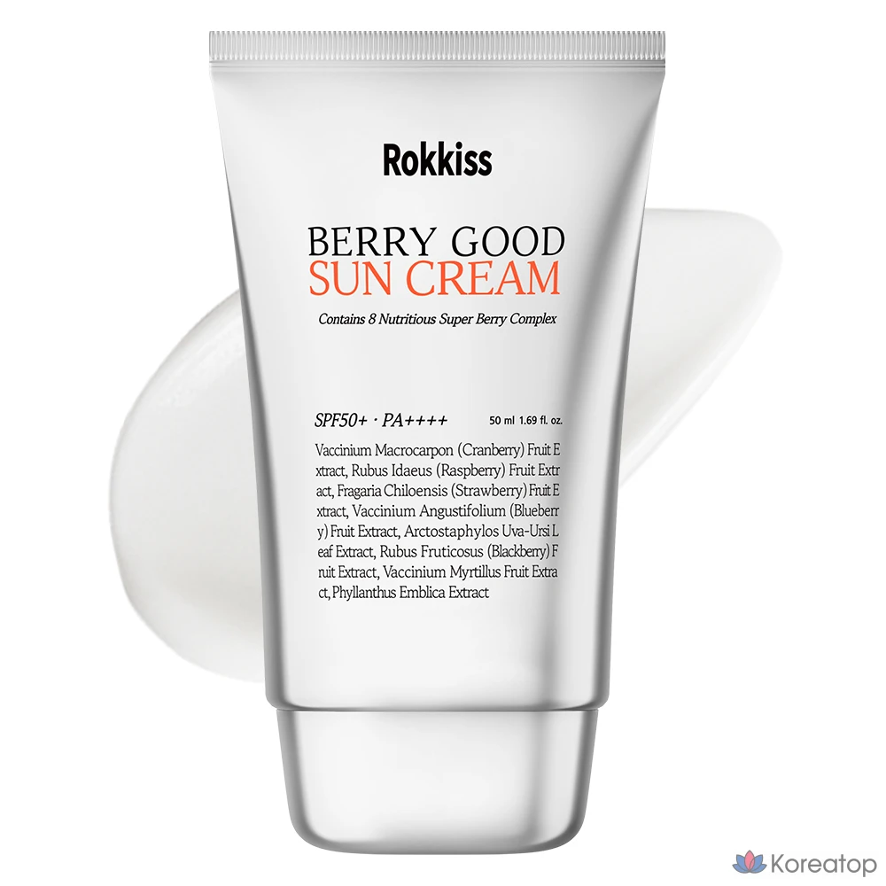 Солнцезащитный крем Rokkiss Berry Good Yumugiacha Sun Cream SPF50+ PA++++, 50 мл, 1 шт.